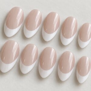 Classic Milky French Tip Nails close-up design preview