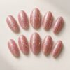 Disco Rose Glitter Press On Nails design preview