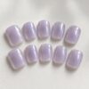 Iced Lilac Glaze Short Square Nails design preview