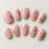 Petal Pink Short Press On Nails design preview