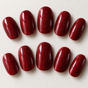 Ruby Gloss Event Nails close-up design preview