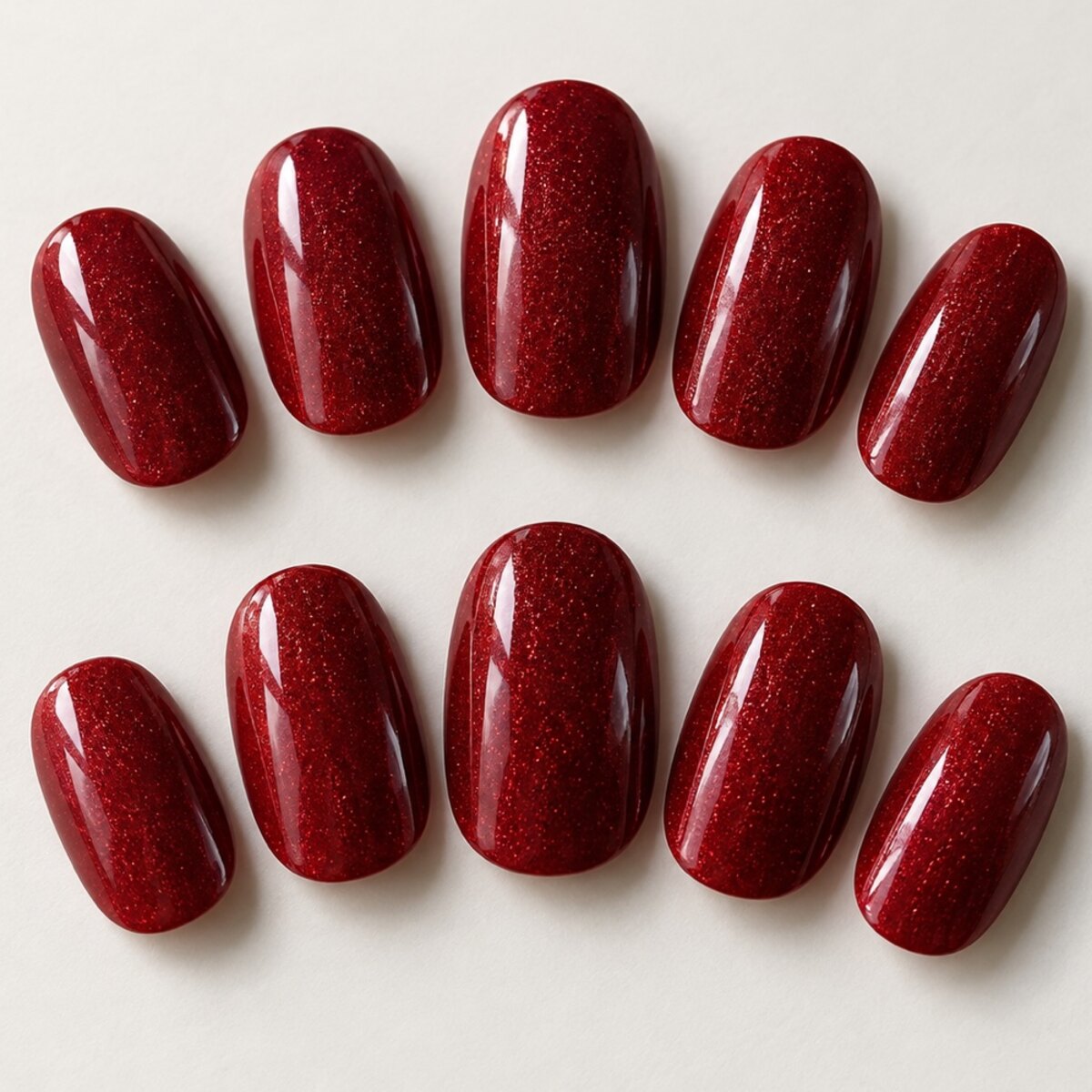 Ruby Gloss Event Nails close-up design preview
