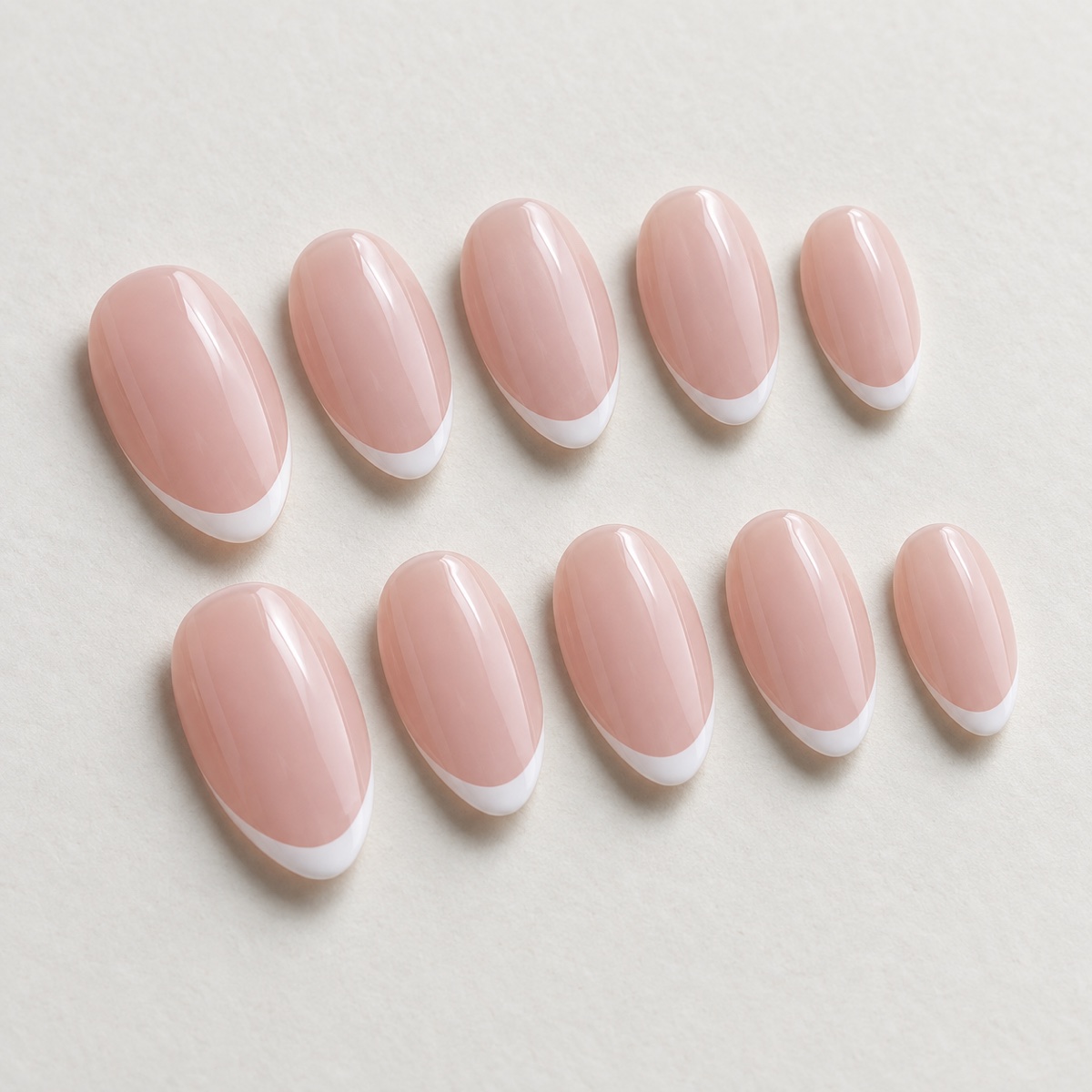Soft Pink Micro French Press Ons design preview